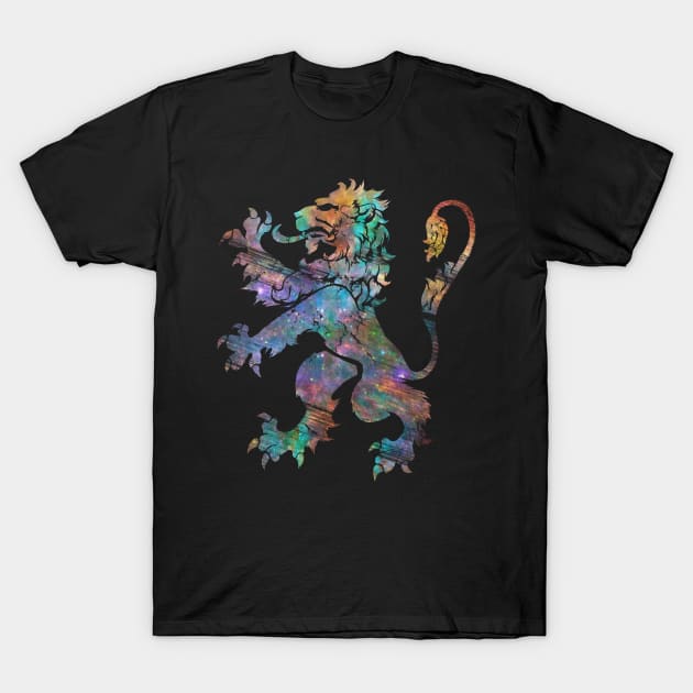 Cosmic Lion Rampant T-Shirt by GAz